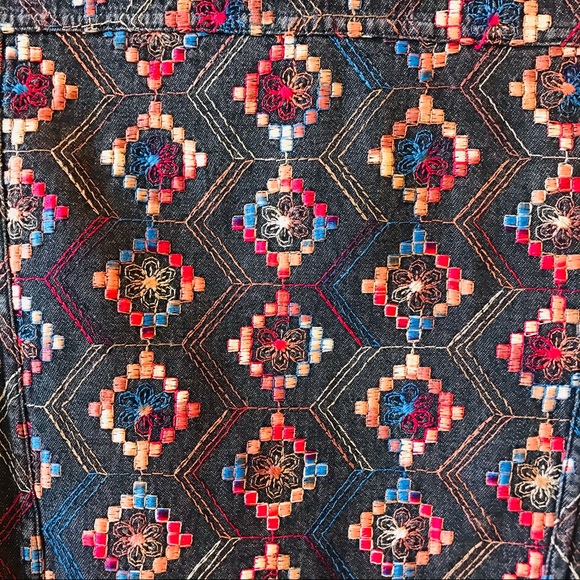 Like New Black Embroidered Jacket - Picture 8 of 8